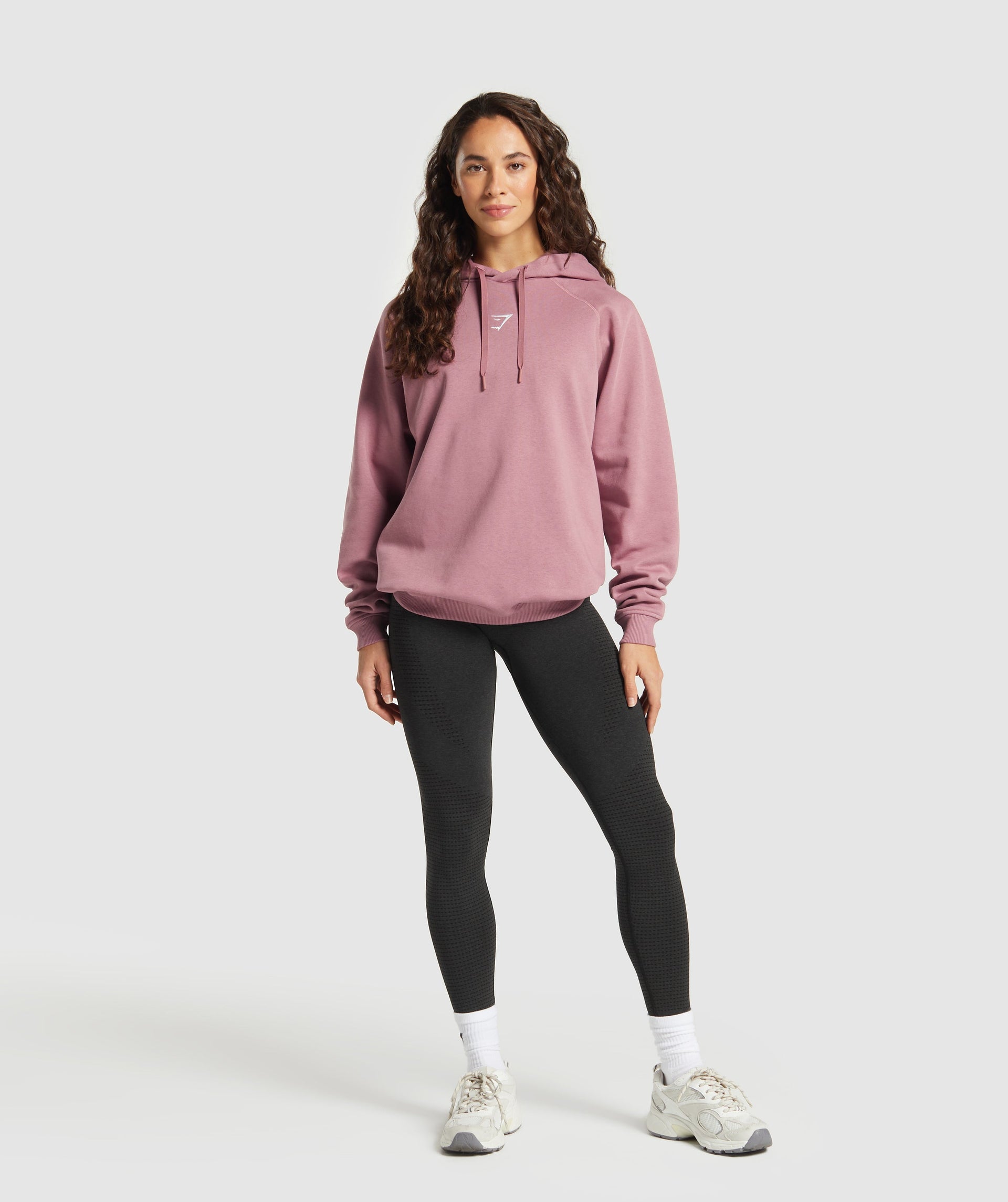 Sudadera con capucha de polar de gran tamaño para entrenamiento